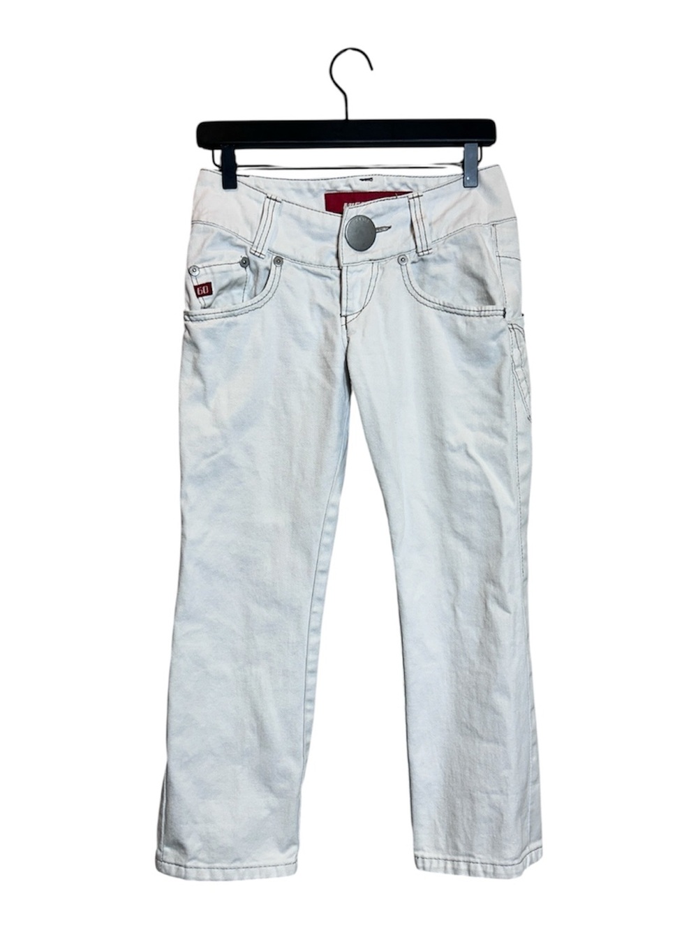 Miss Sixty Straight-Leg Jeans in Light White Wash